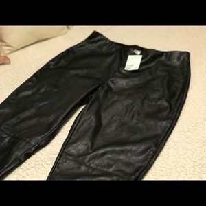 “NWT” H&M Leather Leggings